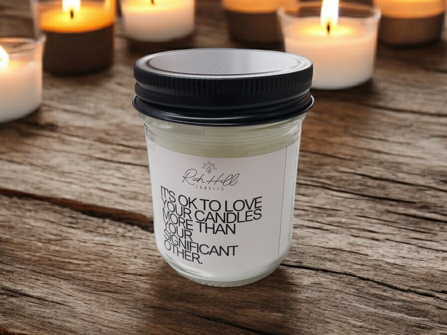 Candles with funny sayings scented jar candles