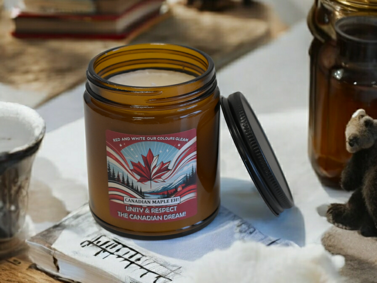 buttery Maple Syrup scented Jars