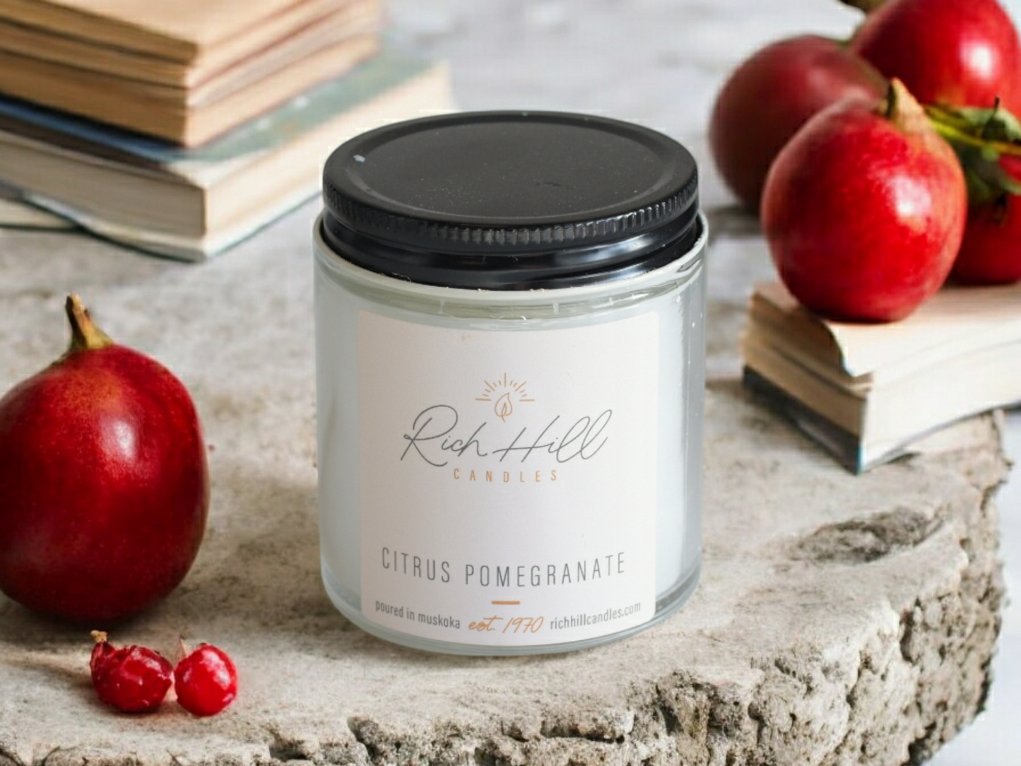 Citrus & Pomegranate Scented Jars