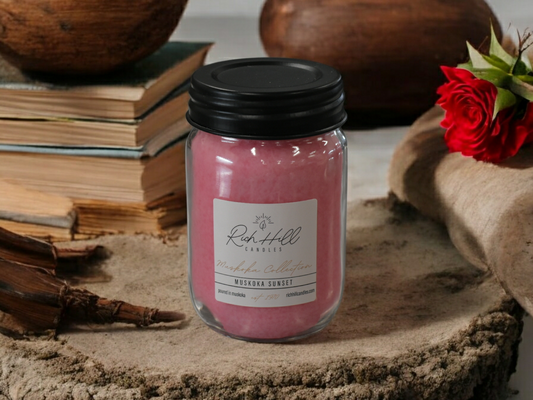 Muskoka Sunset scented jar candles