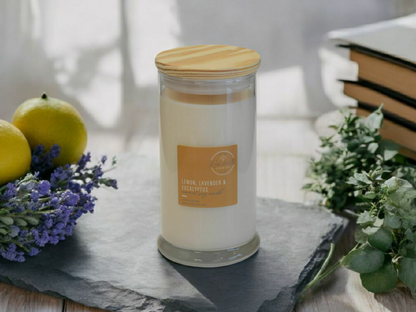 Lemon, Lavender & Eucalyptus Coconut Soy Scented Jars