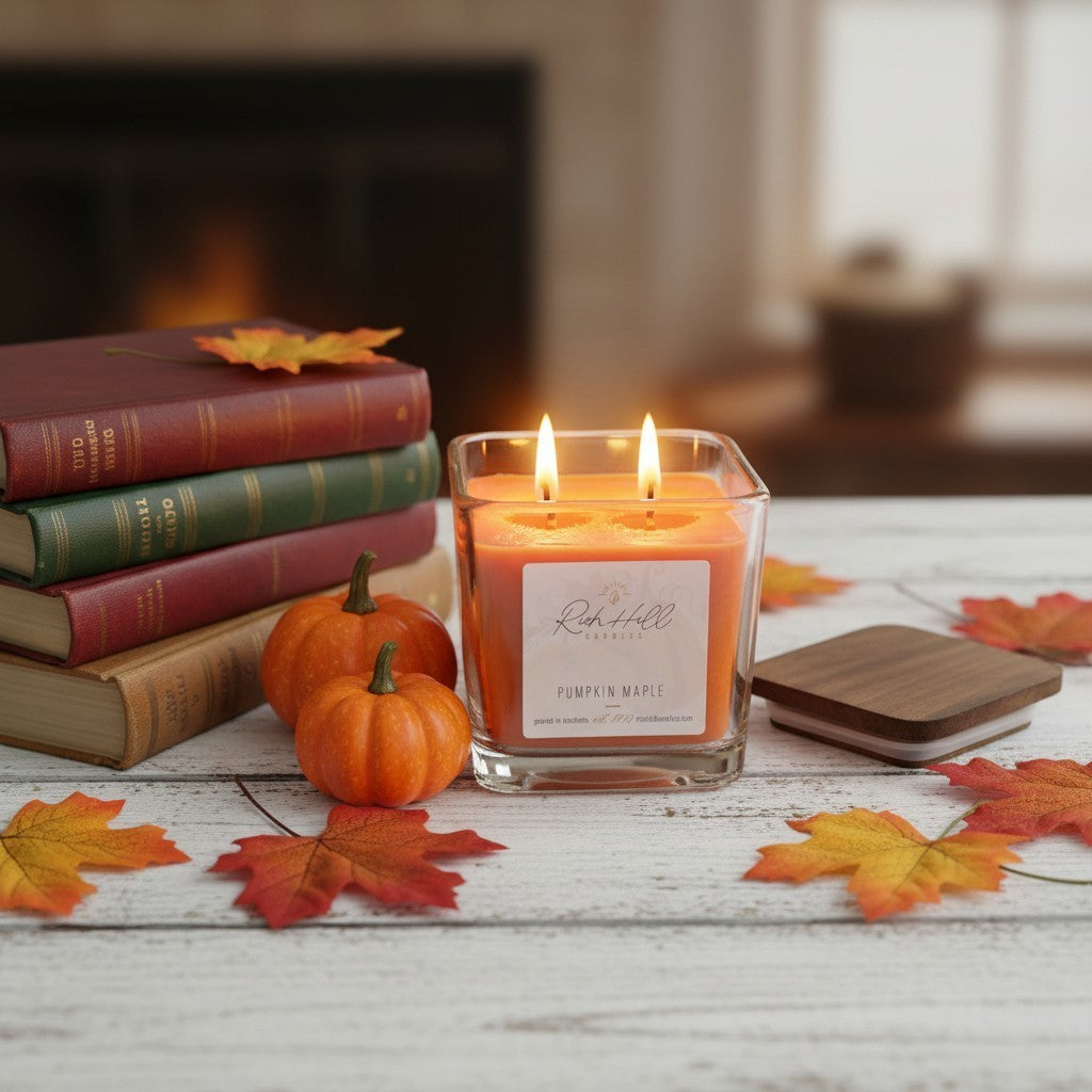 Pumpkin Maple Scented Jar Candles
