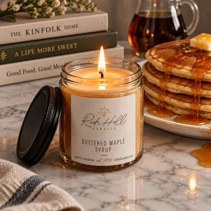 Buttered Maple Syrup Scented Jars