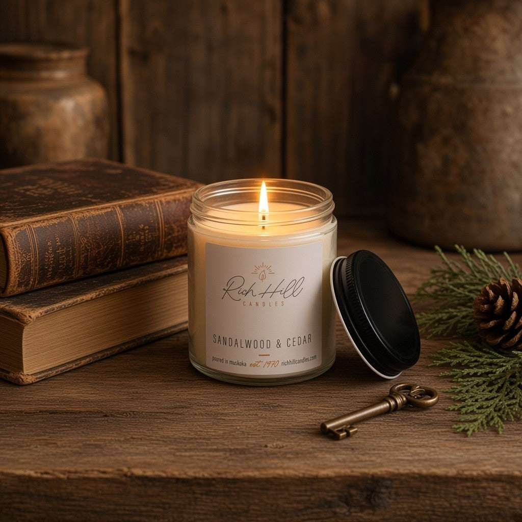 Sandalwood & Cedar Candle | Muskoka Hand Poured