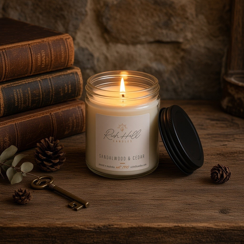 Sandalwood & Cedar Candle | Muskoka Hand Poured