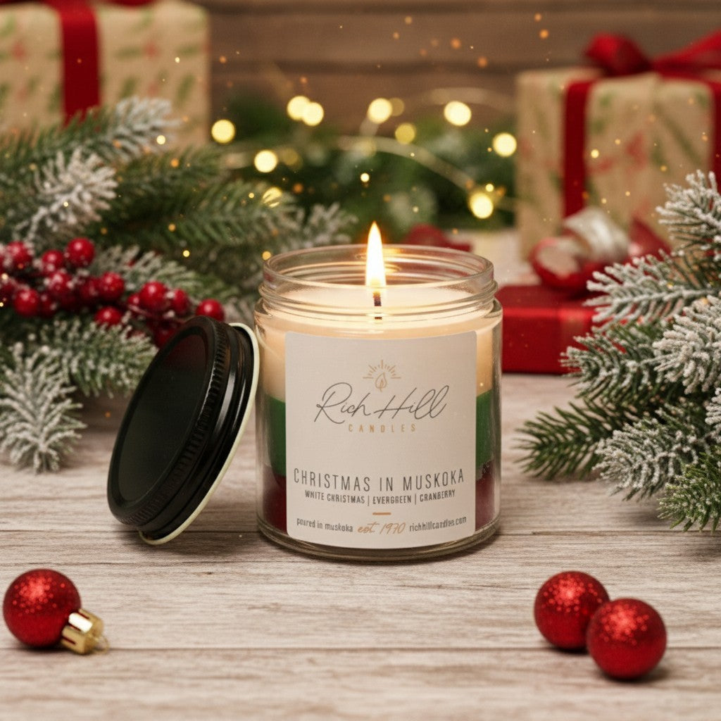 Christmas In Muskoka 3 Layered Scented Jar Candle