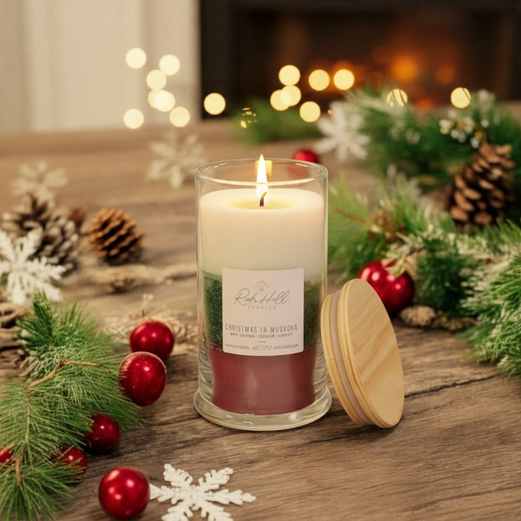 Christmas In Muskoka 3 Layered Scented Jar Candle