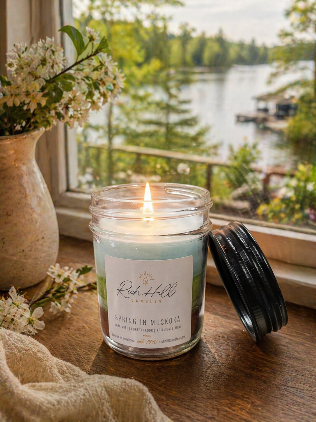 Spring In Muskoka - Lake Mist, Forest Floor, Trillium Bloom | Layered Luxury Cottage Scent