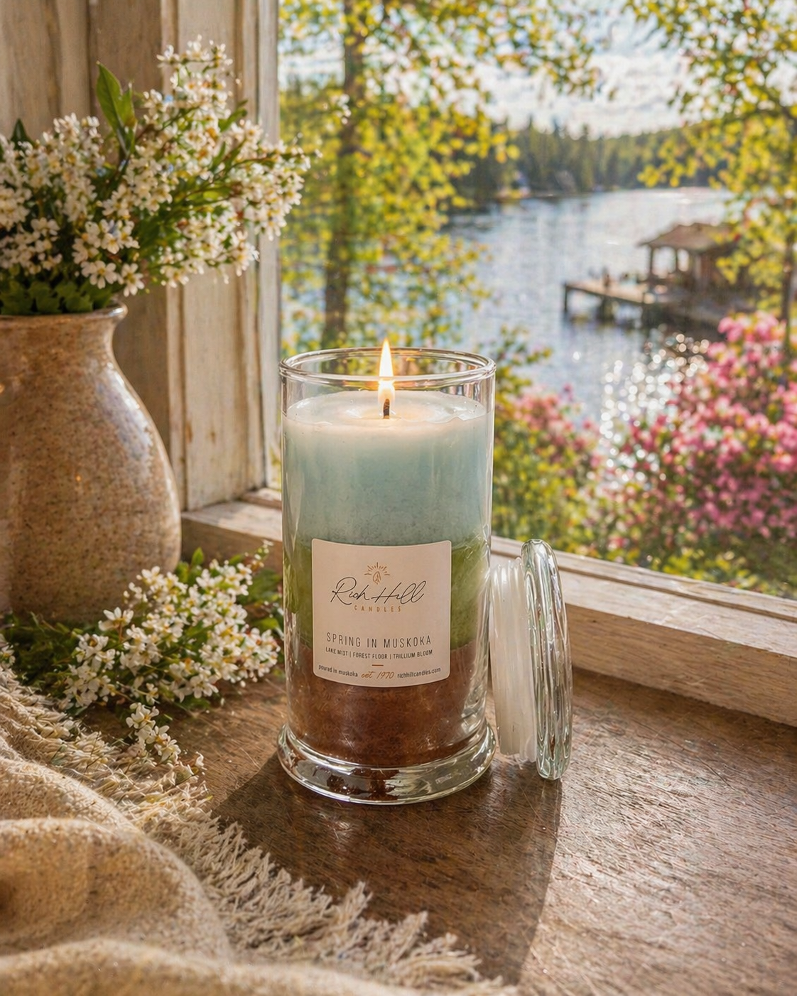 Spring In Muskoka - Lake Mist, Forest Floor, Trillium Bloom | Layered Luxury Cottage Scent