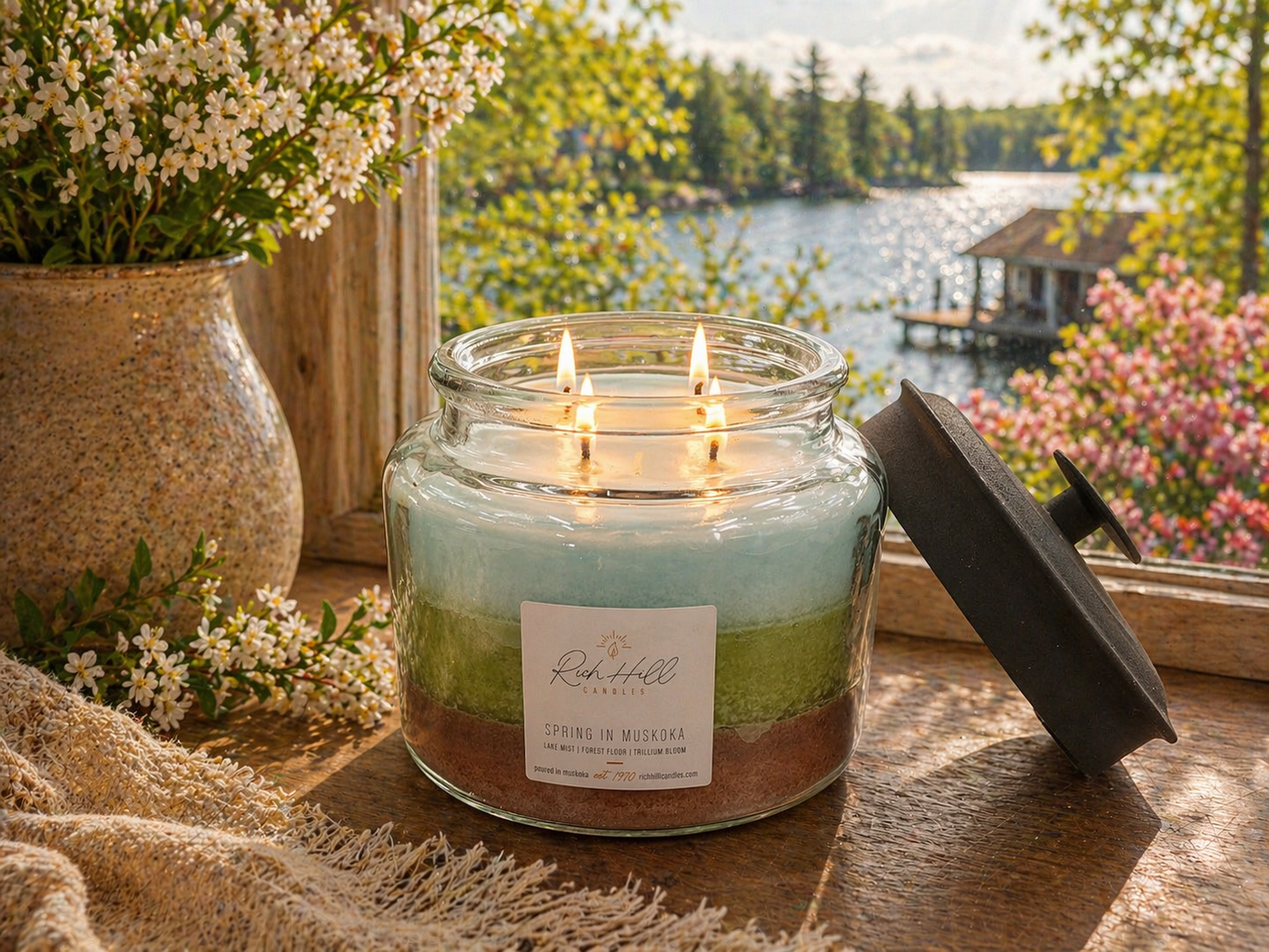Spring In Muskoka - Lake Mist, Forest Floor, Trillium Bloom | Layered Luxury Cottage Scent