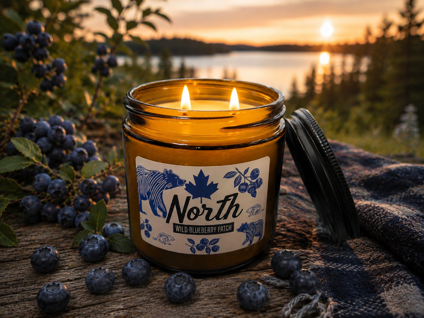 North Wild Blueberry Patch scented Jars