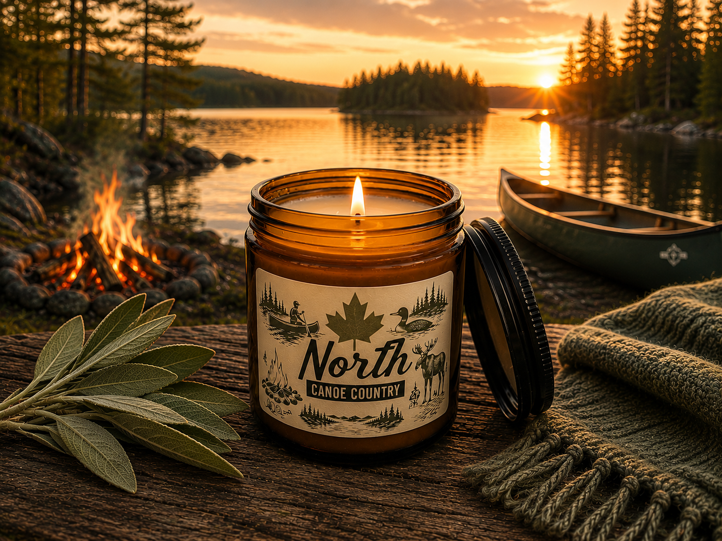 North Canoe Country scented Jars