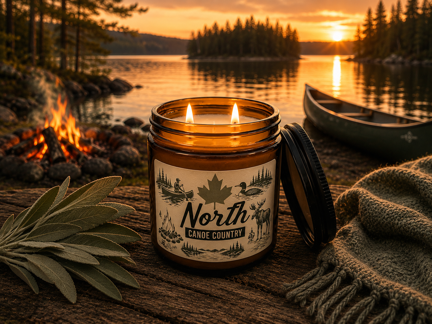 North Canoe Country scented Jars