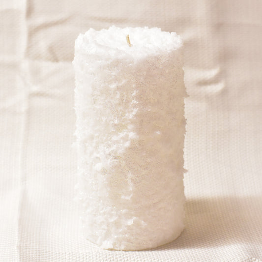 Snowstorm Unscented Pillar candles